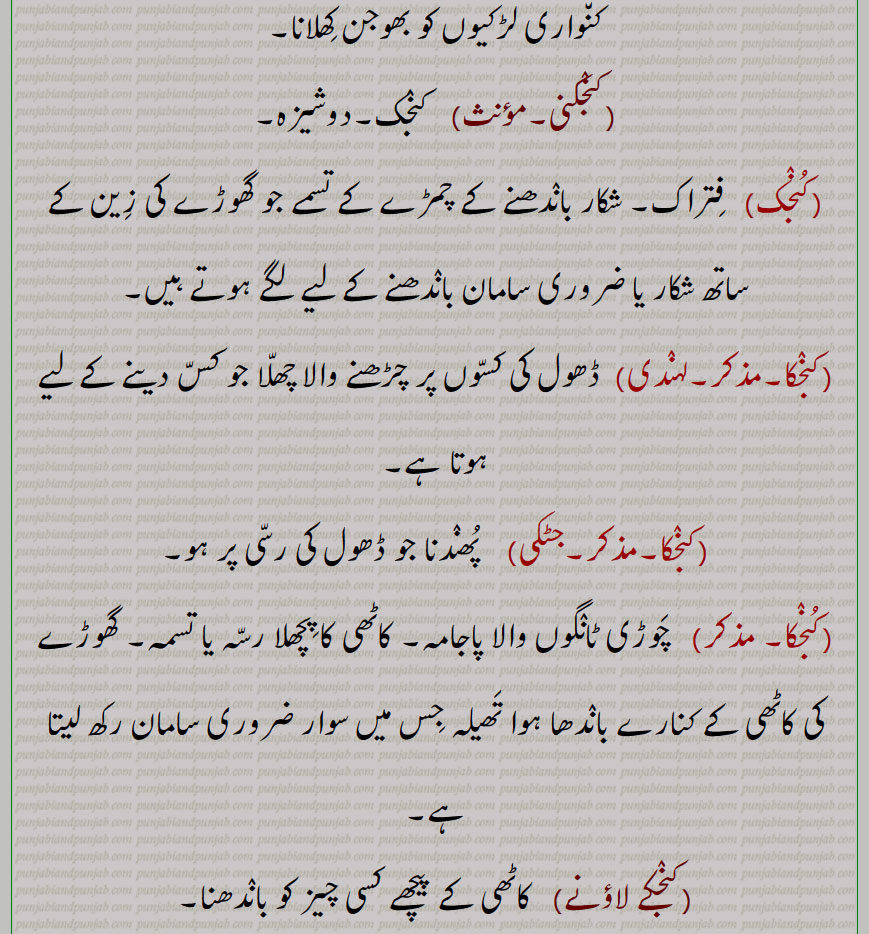  کنجکنی,کنجک,کنجکا,کنجکے لاؤنے 