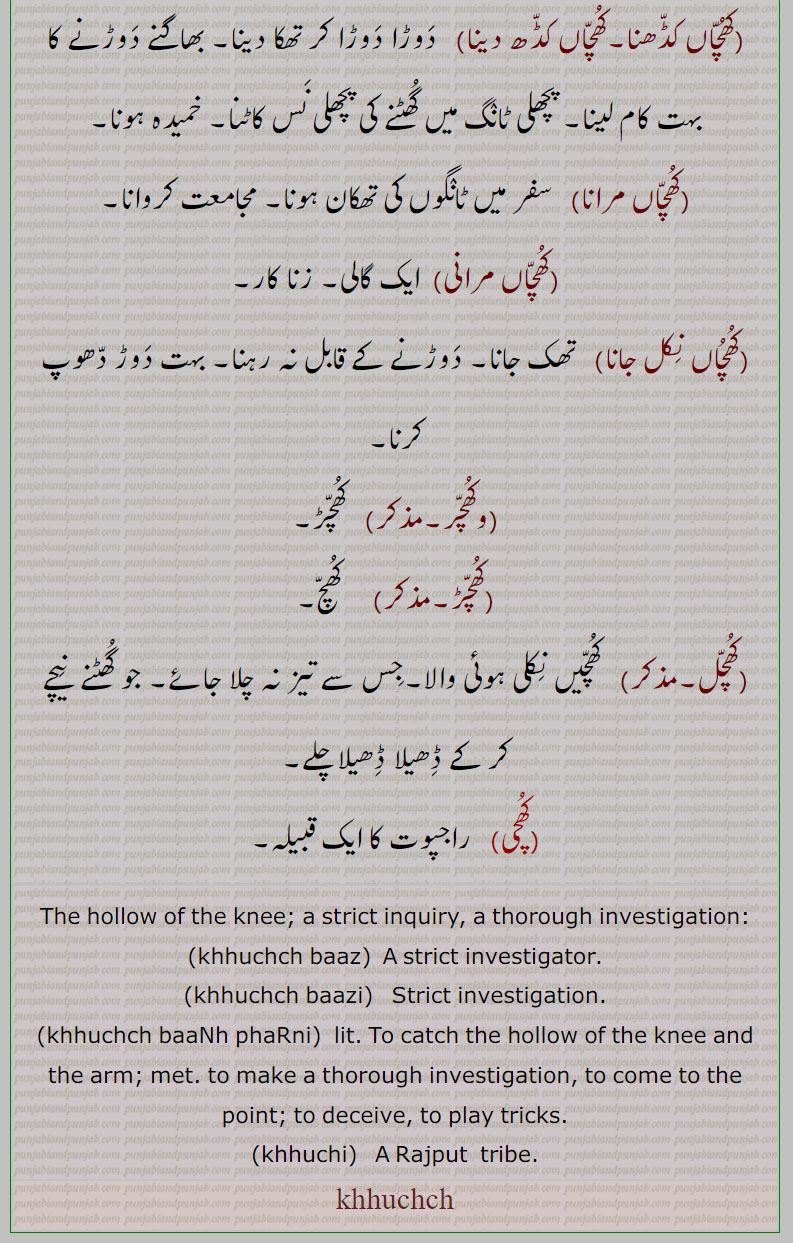,کھچ, کچھ ,کونا,کھنج, کھونجا, کھچر,کھچڑ, خچ,کھچ باز,کھچ بازی,کھچ بانہہ پھڑنا,کھچ نہ لگن دینا,کھچاں بھنانا ,کھچاں بھننا,کھچاں کڈھنا,کھچاں کڈھ دینا,کھچاں مرانا,کھچاں مرانی, گالی,کھچاں نکل جانا,وکھچر,کھچل, کھچیں,کھچی,,khhuchch ,khuch , ਖੁੱਚ , khhuchi, ਖੂਚੀ, khhuchch baaz, khhuchch baazi, khhuchch baanh pharni,