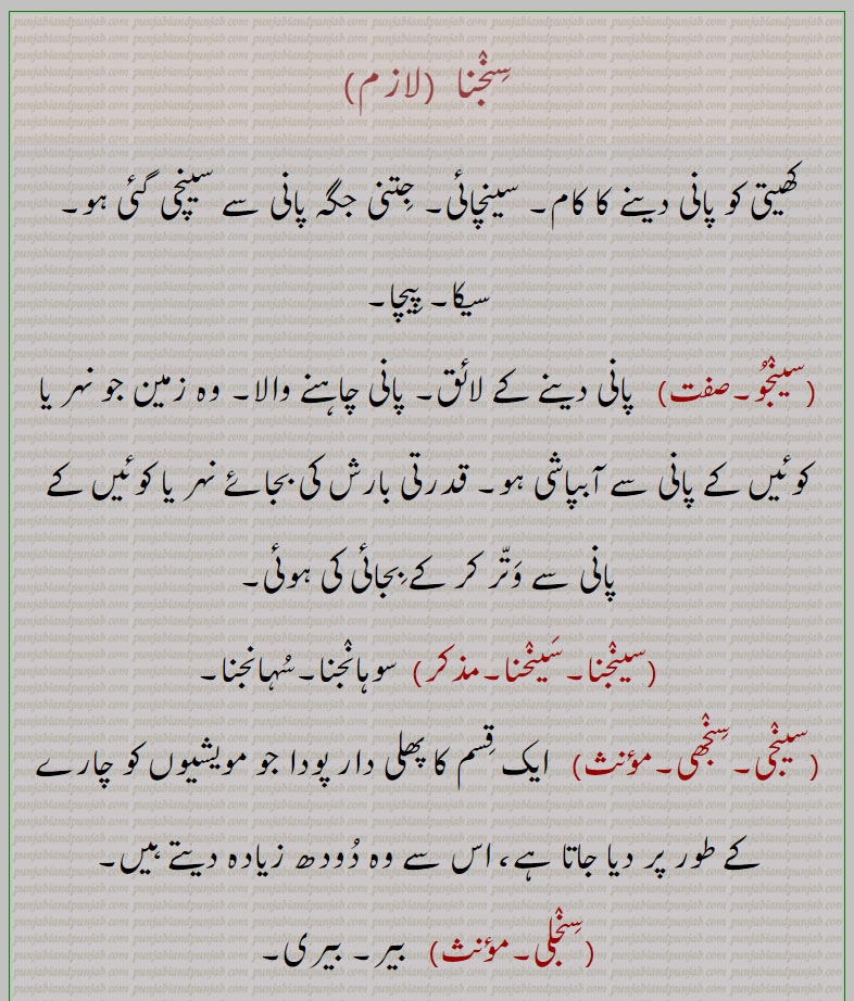 سنجنا,سینجنا,سینحنا,سوہانجنا,سنجھی,سینجی, چار,سنجلی, بیر,sinjaai, ਸਿੰਜਾਈ,SeNji, SeeNjhi, ਸਿੰਝੀ,seeNjli, ਸੀਂਜਲੀ,soor seeNjli,seNjna, ਸੇਂਜਣਾ , soaNjna, sohaaNjna,
سنجنا ,sinjna, ਸਿੰਜਣਾ,