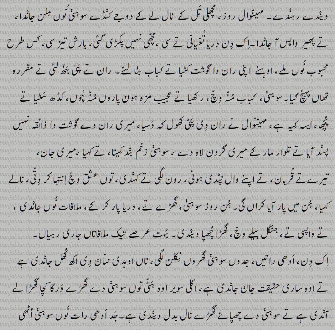  ਫ਼ਜ਼ਲ ਸ਼ਾਹ,Sohni Mahiwal,سوہنی مہین٘وال,Sohni mahinwal,Suhni Mehar, Sohni Mahiwal,ਸੋਹਣੀ ਮਹੀਂਵਾਲ