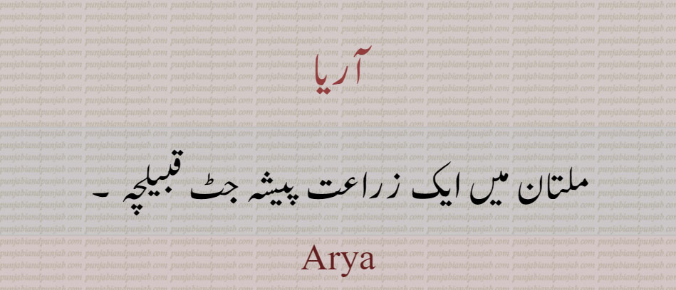 آریا ,Arya, ਆਰੀਆ,caste