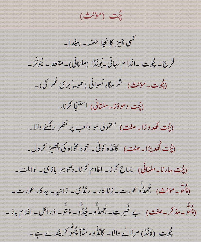  چت  , پیندا,  , شرمگاہ نسوانی , فرج۔ چوت ۔اندام نہانی۔بونڈا ۔مقعد۔,base.chut, ਚੁਤ,, ਚੂਤ, chut, choot, chútíá, ਚੂਤੀਆ chootia ,ਚੁੱਤ chutt , ਚੁੱਤੋ chutto , ਚੁੱਤੂ, chuttu,chuttoo, ਚੂਤਯਾ ,chutya,chooty,