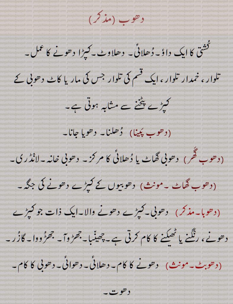    دھوب ,کشتی کا ایک داؤ,دھلائی,کپڑا دھونے کا عمل, دھوب پینا, دھوب گھر, دھوب گھاٹ , دھوبا, دھوبٹ, دھوبٹ پونی, دھوبٹ پینا,دھوبٹ پون, دھوبٹ کرنا, دھوبٹ لگنا, دھوبڑا, دھوبن, دھوبی,دھوبی پٹڑا,دھوبی پاٹ,دھوبی پٹکا, دھوبی خانہ,دھوبی گھاٹ, دھوبی گھاٹ, دھوبی لگنا, دھوبی,  عِلاج, dhoba, dhoban, dhobi, dhobi ghaaT, dhobi paTRa, dhobi, dhob, ਧੋਬਾ , ਦੋਬੀ, ਧੋਬਣ ,ਧੋਬਣ, ਧੋਬੀ,ਧੋਬੀ ਘਾਟ, ਧੋਬੀ ਪਟੜਾ ,bird, پرندہ