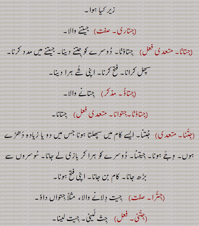 جِتّ,جت ک,جت کُ,جت کَ,جتا,جِتا,جِتّا,جتڑا,جِتڑا,جتڑاں,جِتڑاں,جتلا,جِتلا,
جیت ,جت  جتلی, جِتلی, جتن, جِتن, جتنا ,جِتنا ,جتناک ,جِتناک ,جتنی ,جِتنی, جتنے, جِتنے ,جتوا, جِتوا, جتواں, جِتواں, جتی, جِتی, جِتی  تھی سگسی,  جتی تھی سگے, جتی تھی سگیا, جتی دم جیوے, جت, جتّ ,جتاری, جتانا, جتاؤ, جتاؤنا, جتوانا ,جتنا, جترا,  ,جتنی ,  جِتی تھی سگے, جِتی تھی سگیا, جِتی دم جِیوے, جِت, جِتّ ,جِتاری, جِتانا, جِتاؤ, جِتاؤنا, جِتوانا ,جِتنا, جِترا, ,جِتنی  ,jit ,ਜੀਤ,jeet, jitt, ਜਿੱਤ, jitna, ਜਿਤਨਾ, jitt prapat karni, jitt laina, ਜਿੱਤ ਪ੍ਰਾਪਤ ਕਰਨੀ,  ਜਿੱਤ ਲੈਣਾ, jitawauna, jitauna, ਜਿਤਵਾਉਣਾ, ਜਿਤਾਉਣਾ, jitau, ਜਿਤਾਊ,  jitaana, ਜਿਤਾਣਾ, jitaauna, ਜਿਤਾਉਣਾ , 