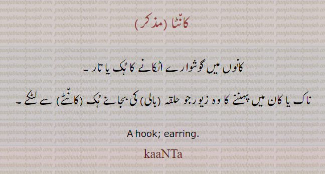  کانٹا  , kaNTa, ਕਾਂਟਾ,kaanta,ear ring,earring,Traditional Ornaments of Punjab,earring,jewelery,jewellery,گہنا, بُھوکھن, النکار,ٹُوم، ٹومب, ٹونب چھلا,زیور ,