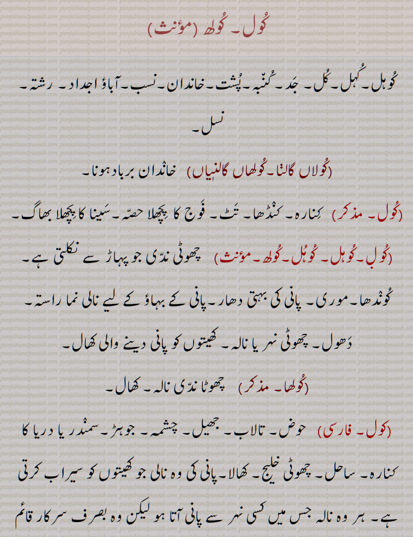 , ,Family, race,  Water-channel,  کول, کولھ  ,kool,koolh,ਕੂਲ,ਕੂਲ੍ਹ,کول, کولھ,کوہل,کہل,کل, کولاں گالنا,کولھاں گالنیاں, کوہل, کولھا,کول,کول,کولے, کولیاں سجھنا,,Family, race,Water-channel,کول,کولھ,kool,koolh,ਕੂਲ,ਕੂਲ੍ਹ,